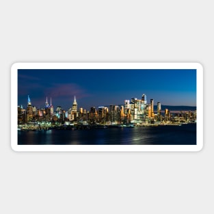 New York city skyline at night 2023 Sticker